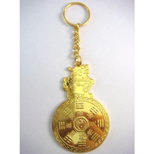Pi Xiu Tai Sui Coin Amulet For Wealth Luck Enhance Feng Shui key chains key rings