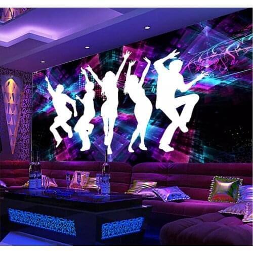 Custom Photo Wallpaper Large Wall Painting Background Wall Paper Madden Dance Cool Bar KTV Sexy Beauty Mural