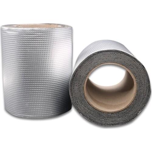 Grid Caigang watts Rubber Tape Aluminum Foil Butyl Rubber Tape Self Adhesive Waterproof for Roof Pipe Marine Repair wholesale