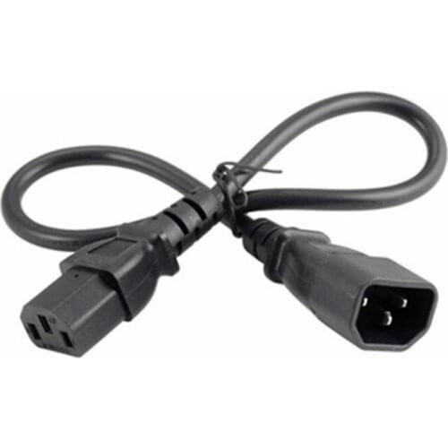 IEC 320 3-Pin C14 Male To C13 Female Main Power Extension Cord Lead Cable 0.3M/0.5M/1M/2M/3M