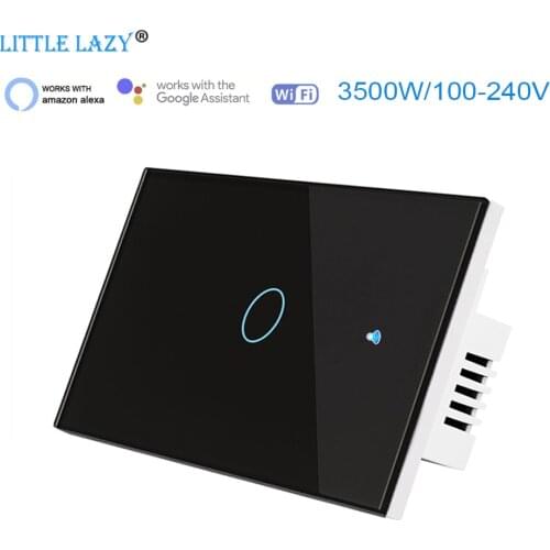 1 gang Wifi Smart Touch Light Switch Support TUYA Smart Life Remote Control Alexa Google Home 100-240V