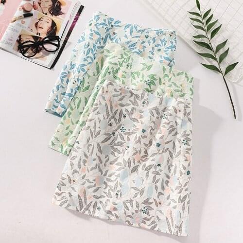 High Waist Printed Skirt Female Ins2021 New Summer Design Sense Three-Dimensional Embossed Thin A-Line Skirt Short Skirt Tide