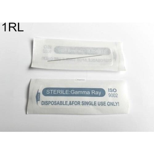 100pcs Automatic Machine 1RL Tattoo Needles Permanent Makeup 3d eyebrow lip tattoos pen tools accessory