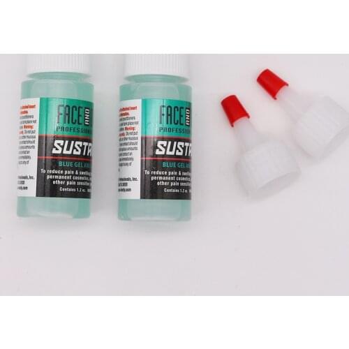 2 pcs Professional Face and Body Tattoo Care Blue Gel Permanent Makeup Operation Sustaine Assitance Gel 1.2oz