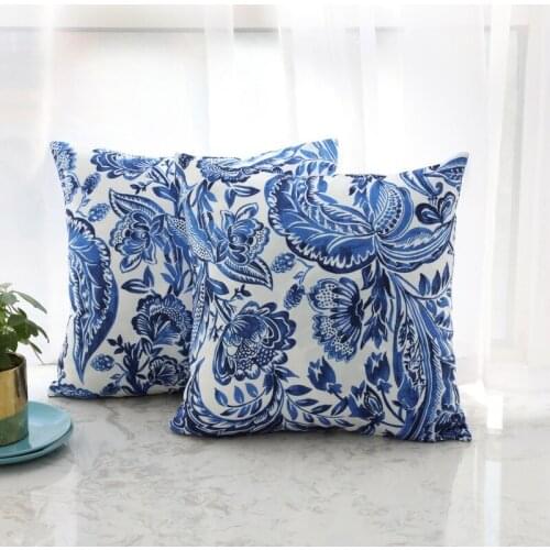 Cushion American pillow bedside back pillow sofa pillow cover washable sleeping pillow waist pillow baroque style without core