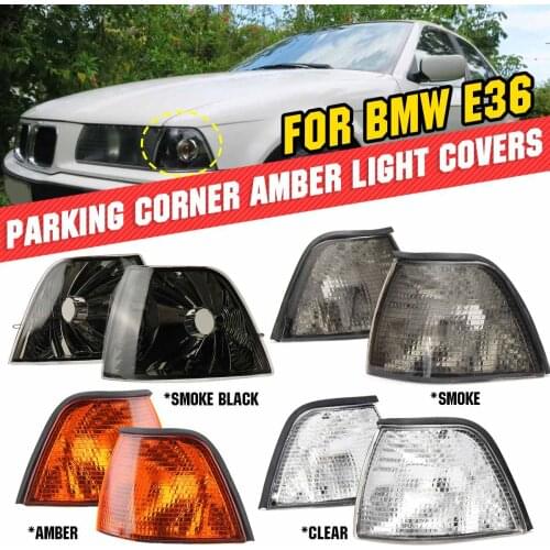Car Left &Right Corner Turn Signal Light Corner Lights With 4 Colors Lens For 3 Series E36 4DR 1992-1998 63138353279/63138353280
