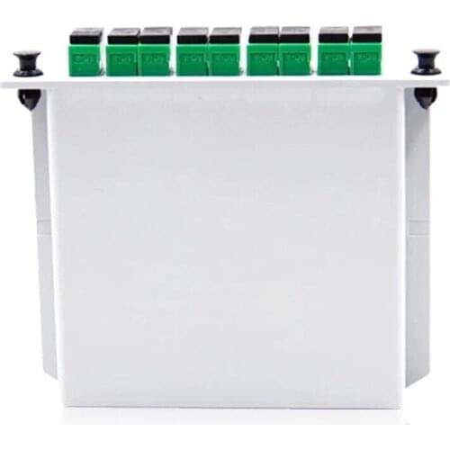 Free Shipping ,1X8 SC APC splitter Fiber Optical Box FTTH PLC Splitter box with 1X8 Planar waveguide type Optical splitter