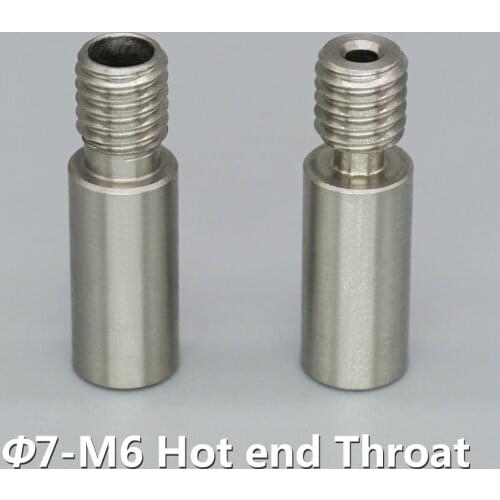 3D Printer Parts 2 in 1 out hot end 7mm Stainless Steel throat Straight Through Version/High Temperature Version 1.75mm filament