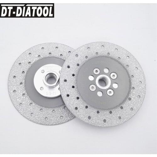 2pcs/units 5" Double Sided Vacuum Brazed Diamond Cutting wheel Grinding Disc 5/8-11 Flange Diameter 125MM for Shaping stone