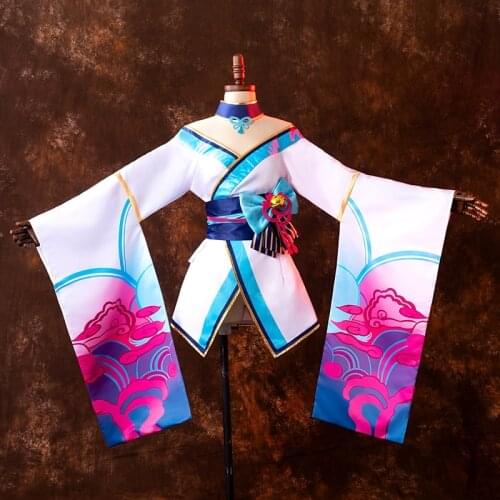 Hot Game LOL Ahri League of Legends Cosplay Costume The Nine-Tailed Fox/Ahri Women Cosplay Outfit Halloween Carnival Costumes