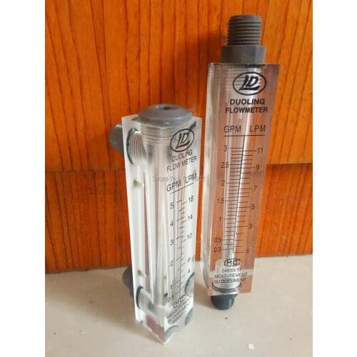 Good quality with low price of SH-4001 LZB organic glass 0.2-2GPM square flow meter