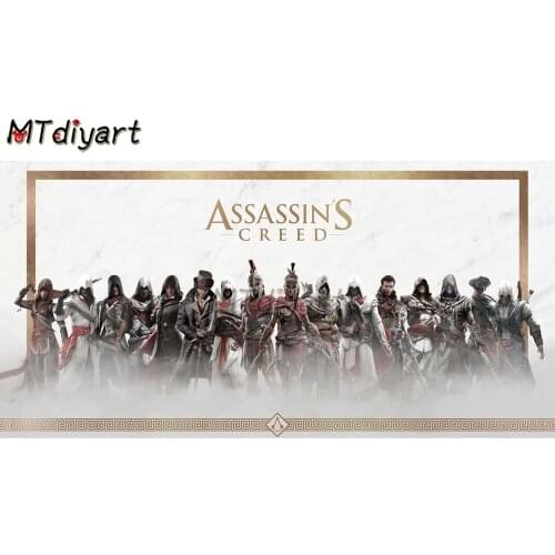 Game Diamond Painting “Assassins Creed” New 5d Diy Art Embroidery Scenery Kit Set Cross-Stitch Rhinestone Home Decor Gift