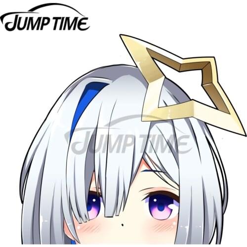 JumpTime 13 x 11.2cm Amane Kanata Hololive Car Sticker Anime Decal Custom Printing Vinyl Materialfor Scratch-Proof for RV GTR