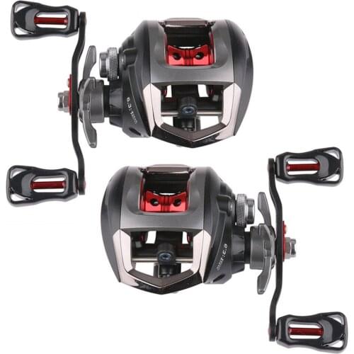 Metal Baicasting Fishing Reel 10kg Max Drag 12+1BB 6:3:1 High Speed Low Profile Drop Wheel Pesca Accessries