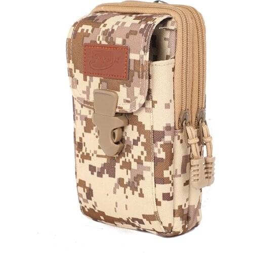 Multifunctional Camouflage Pocket Mens Outdoor Sports Mobile Phone Pocket Bag Mens Wear Belt Chest Bag