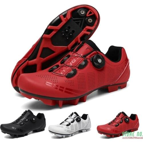 2021 Flat Shoes MTB Sports Winter Route Cycling Footwear Cleat Men Road Bike Speed Sneakers Racing Women Bicycle Mountain Spd