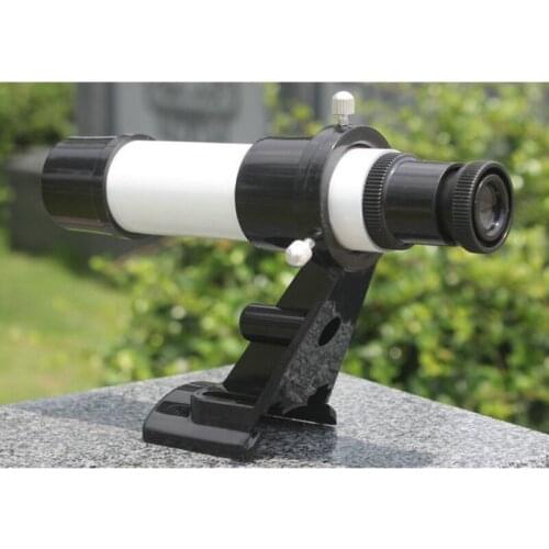 B2QB 5X24 Plastic Finder Riflescopes with Sight 5X Astronomical Telescope Finderscope Star Finder Telescope Astronomic Mount