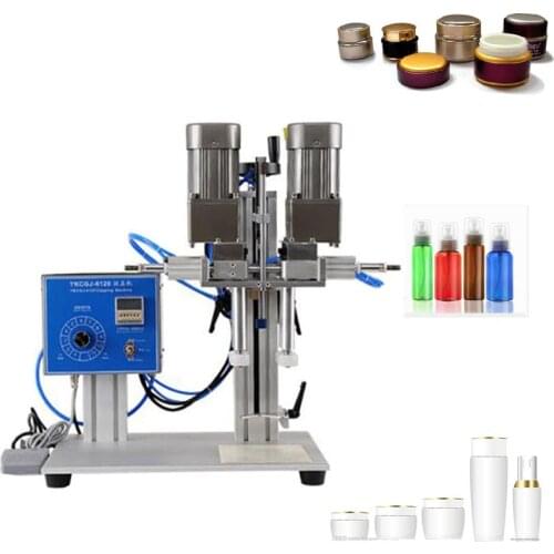 Pneumatic perfume oral liquid penicillin injection bottle cap aluminum plastic glass bottle capping machine