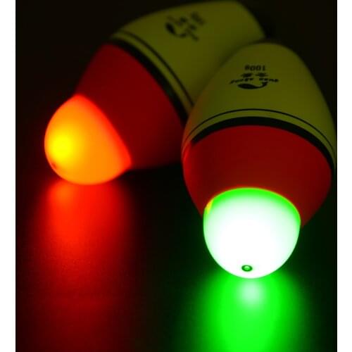 1pc Night Foam Fishing Float Luminous Floating 40g-100g Red Green Electronic Head Anti-collision Light Fishing Float Bobber