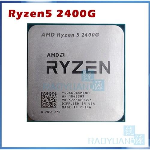 AMD Ryzen 5 2400G R5 2400G R5 pro 2400G 3.6 GHz Quad-Core Eight-Thread 65W CPU Processor YD240BC5M4MFB Socket AM4