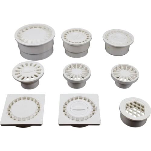 PVC Deodorant Floor drain Downspout Strainer filter hair catcher for Washing machine Balcony Kitchen Bathroom sewer pipe fitting