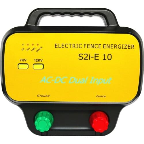 S2i-E10 Output Energy 1.0 Joule Basic Farm Electric Fence Energizer AC-DC Dual Input