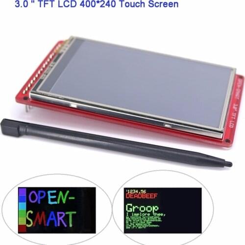 3.0" TFT LCD Touch Screen Resistive 400*240 Display Panel Breakout Board Module R61509V for Arduino UNO R3 OPEN-SMART FZ3286