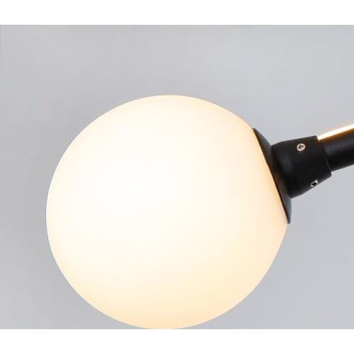 SGROW Aluminum Glass Lights Glass Chandelier Creative Modern Hanging Lamp Lighting Fixtures for Bedroom Dinning Room Living Room