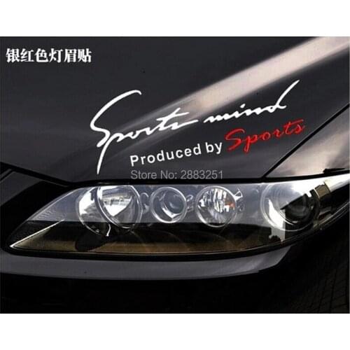 Reflective Lamp Eyebrow Sports Styling Hood headlight stickers for Lada kalina granta priora niva largus samara car Accessories