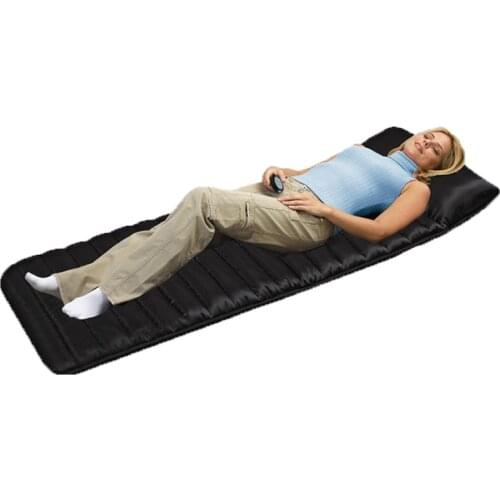 Full-Body Household Tourmaline Massage Mattress Heating Vibrating Head Neck Electronic Massage Therapy Massager Bed Cushion