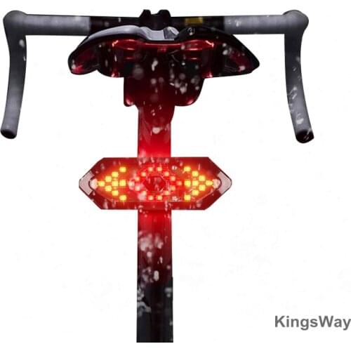 USB Bicycle Indicator LED Bike Rear Tail Laser Turn Signal Light Wireless Remote Waterproof Steering Safety Warning Light