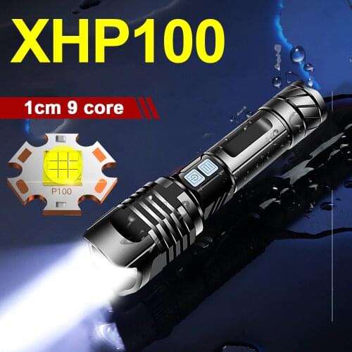 Xhp100 Bright Powerful Led Flashlight Torch Xhp90 Tactical Flashlight 18650 Usb Rechargeable Flash Light Xhp70 Xhp50 Led Lantern