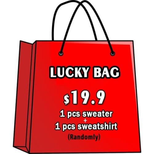 Woman Lucky Bag with 1pcs Sweatshirt + 1pcs Sweater