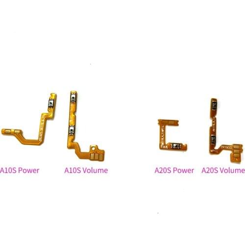 10PCS For Samsung Galaxy A10S A107 A20S A207 Power Swith on off Volume Side Button Flex Cable