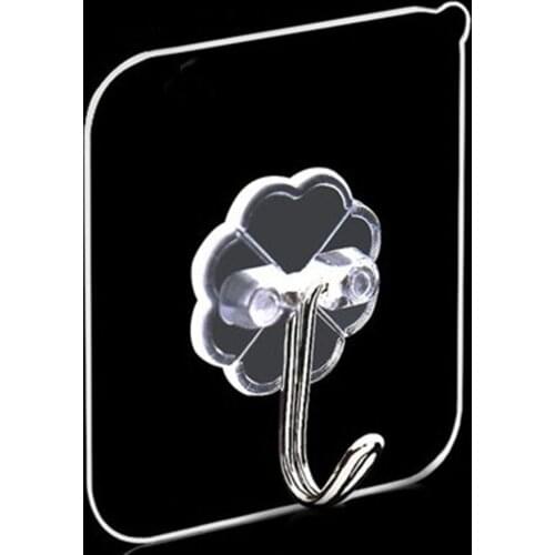 20 Pieces Transparent Suction Cup Wall Hooks Wall Shower Hanging Door Wall