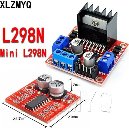 5pcs/10pcs L298N driver board module Mini L298N stepper motor smart car robot breadboard peltier High Power L298 DC Motor Driver