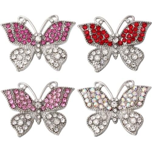 5pcs/lot New Butterfly Scorpion Peacock Horse Snap Button Jewelry 18mm Snap Buttons Fit 20mm 18mm Snap Button Bracelet Necklace