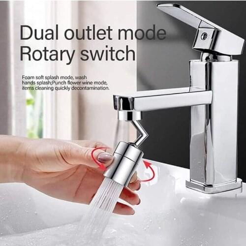 720 Degrees Splash Filter Faucet Spray Head Anti Splash Filter Faucet 22-24mm Movable Kitchen Tap Water Saving Nozzle Sprayer
