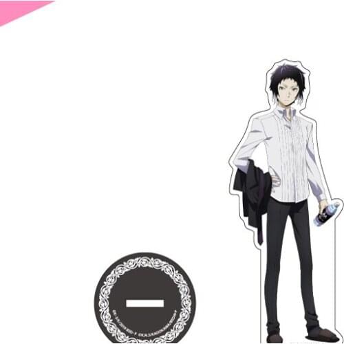Anime Bungo Stray Dogs Nakajima Atsushi Dazai Osamu Edogawa Rampo Transparent Model Cartoon Desktop Collection Toy Acrylic Stand