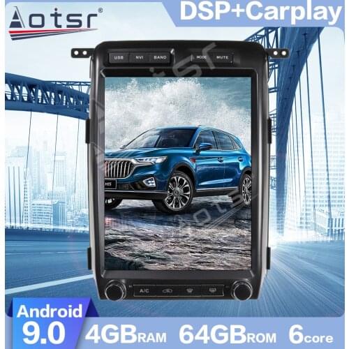AOTSR Android 9.0 PX6 Tesla Vertical Screen Car GPS Navigation For Ford F150 For Ford Raptor 2009-2012 Multimedia Player Carplay