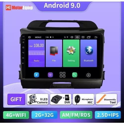 Autoradio for KIA Sportage 3 2010-2016 Audio for Cars Android 9 Inch Car Radio Multimedia Player Stereo Touch Screen Bluetooth