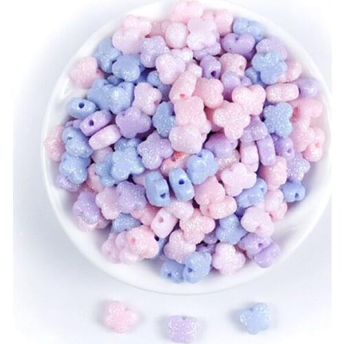 20/40/100Pcs/lot Butterfly Shape Acrylic Beads Perforation Loose Beads for Diy Jewelry Making Necklace Bracelet Accessories