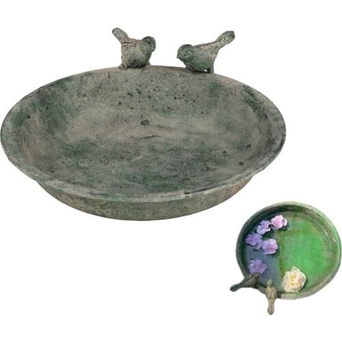 HOME GARDEN DECORATION STORAGE TRAY DECOR BOWLS WITH BIRDS DECORATIVE FOR BIRDS FEEDING/CINDY/NUT