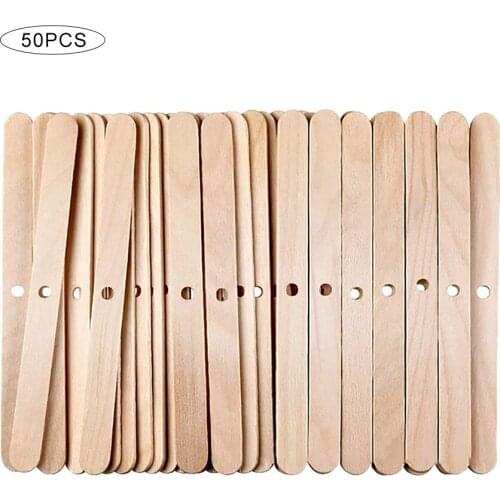 100/50Pcs Wooden Wax Core Holder Soy Wax Wicks Centering Device for Making DIY Candle Wicks Candle Aromatherapy Making Tools