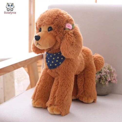 BOLAFYNIA Children plush stuffed toy poodle Dog baby kids Christmas birthday toy gift