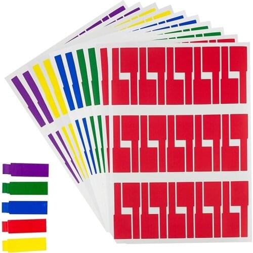 600Pcs/20 Sheets Cable Labels Tags Cable Markers Self Adhesive Cable Labels Waterproof Tear Resistant Wire Labels