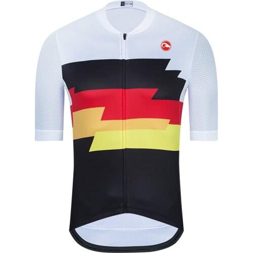Summer Bike Shirt Mens Cycling Jersey Short Sleeve Sportswear Clothing Road Bike Jersey Maillot Ciclismo Hombre Team shirt 2021