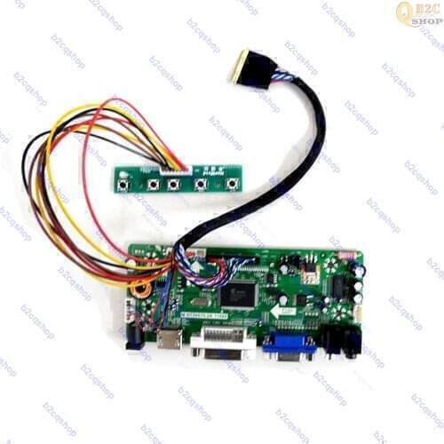 LCD Screen Panel Controller Board Kit for 14" 1600X900 B140RW02 V0 HDMI-compatible+DVI+VGA