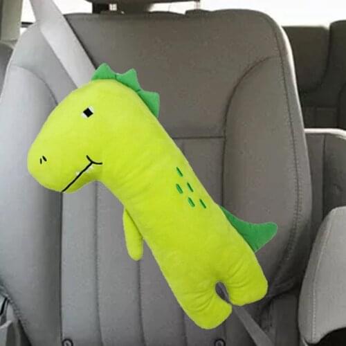Car Seat Belt Shoulder Cover Cute Cartoon Animals Shoulder Safety Padding Guard Case Baby Seat Belt Cover Pad Lovely Plush Toy
