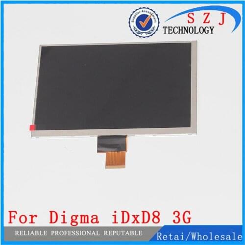 New 8'' inch LCD Display For Digma iDxD8 3G IDxD 8 Tablet TFT LCD Screen Glass Digital Panel Screen Replacement Free Shipping